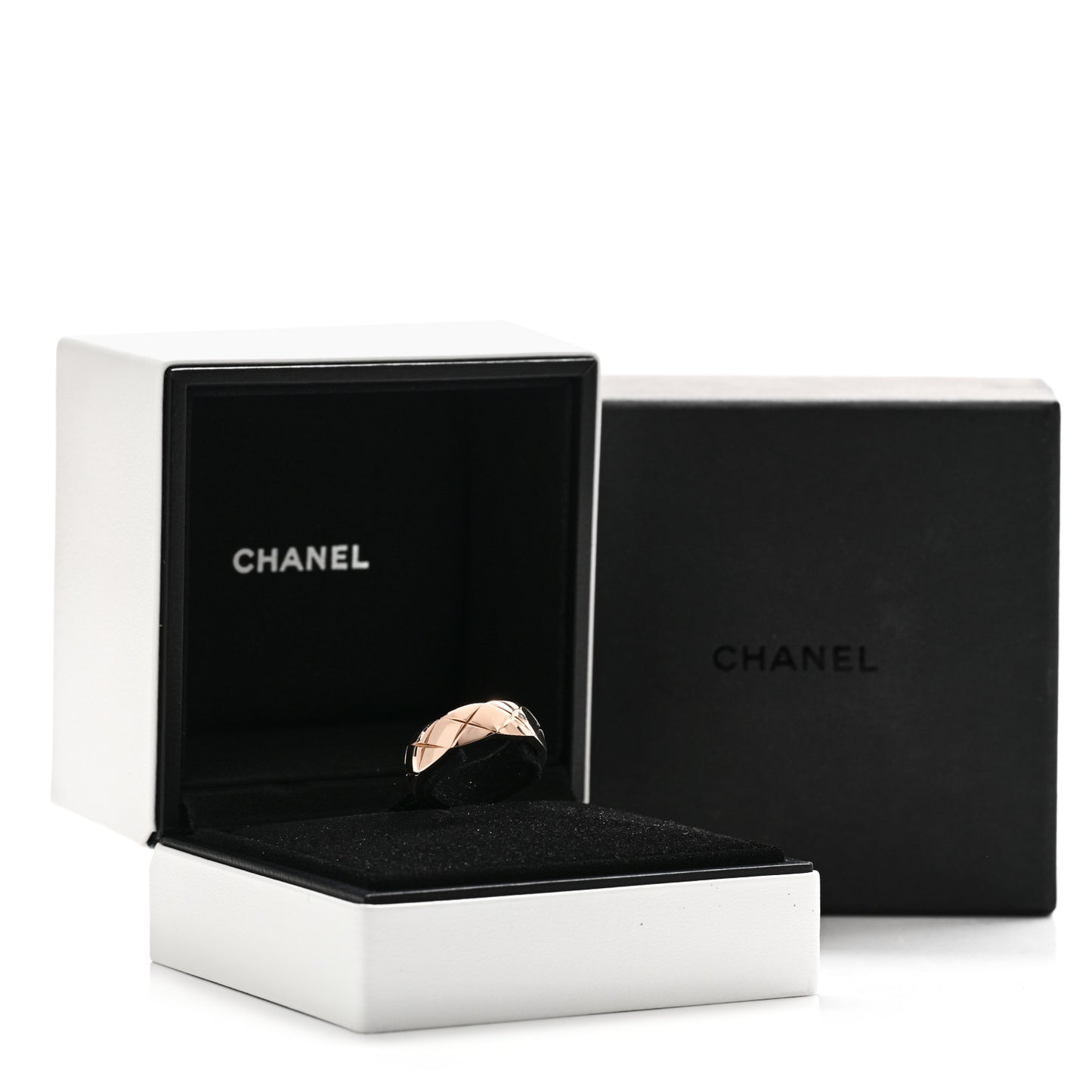 18K Beige Gold Small Coco Crush Ring 58 8.5