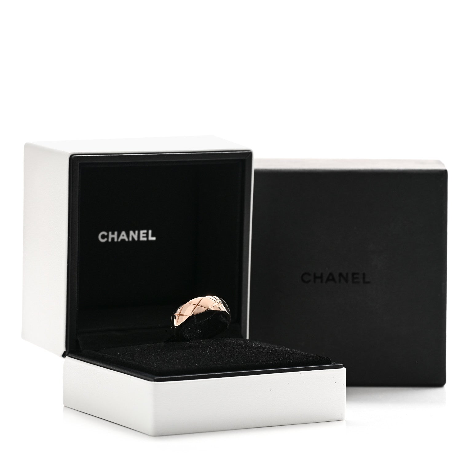 Chanel 18K Beige Gold Small Coco Crush Ring 58 8.5 7 of 7
