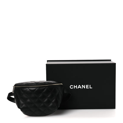 Chanel Calfskin Quilted Waist Belt Bag Black 14 of 14