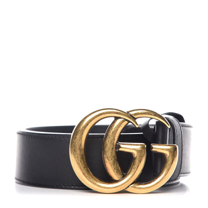 Gucci Calfskin Double G 40mm Belt 80 32 Black 1 of 4