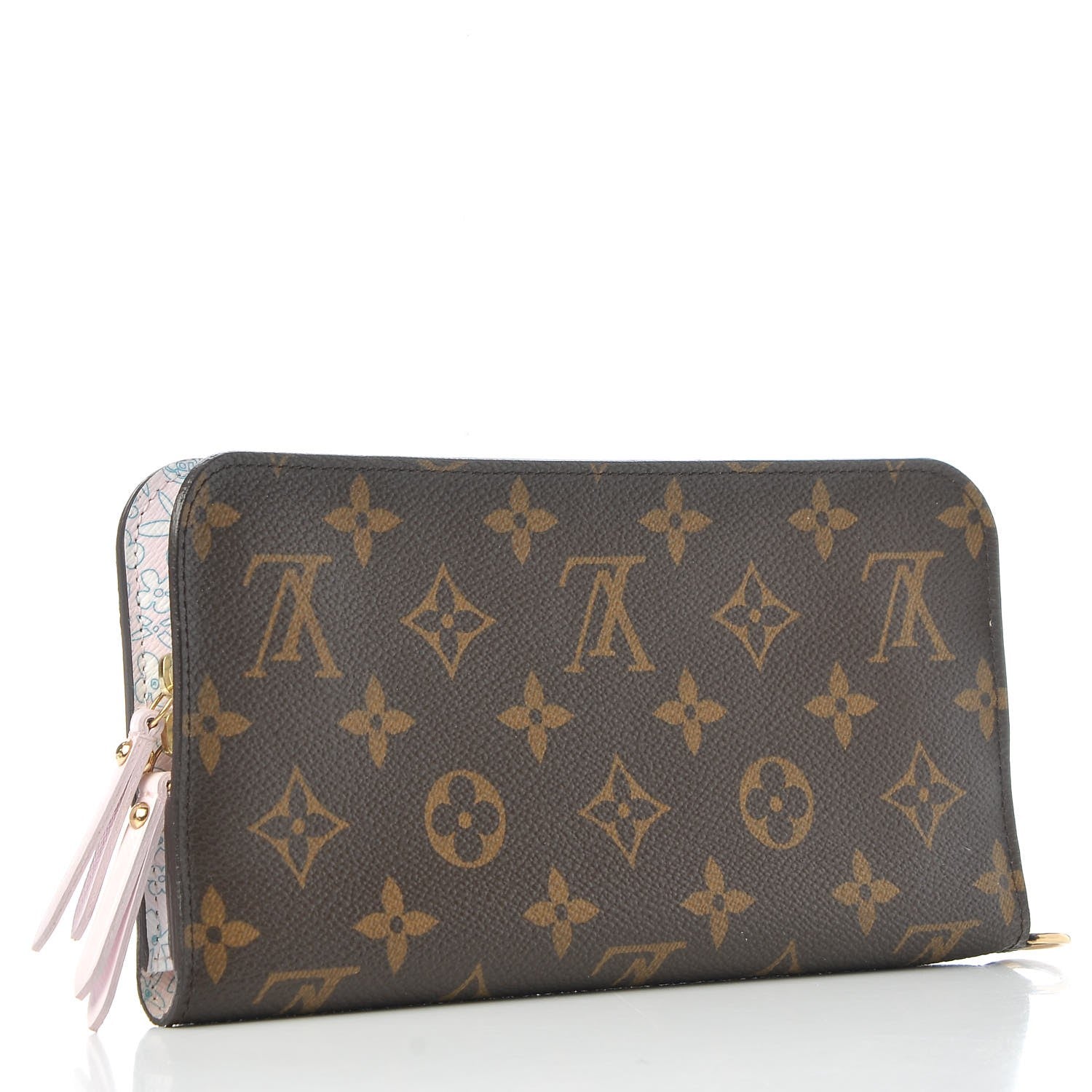 Louis Vuitton Monogram Fleuri Insolite Wallet Rose 3 of 10