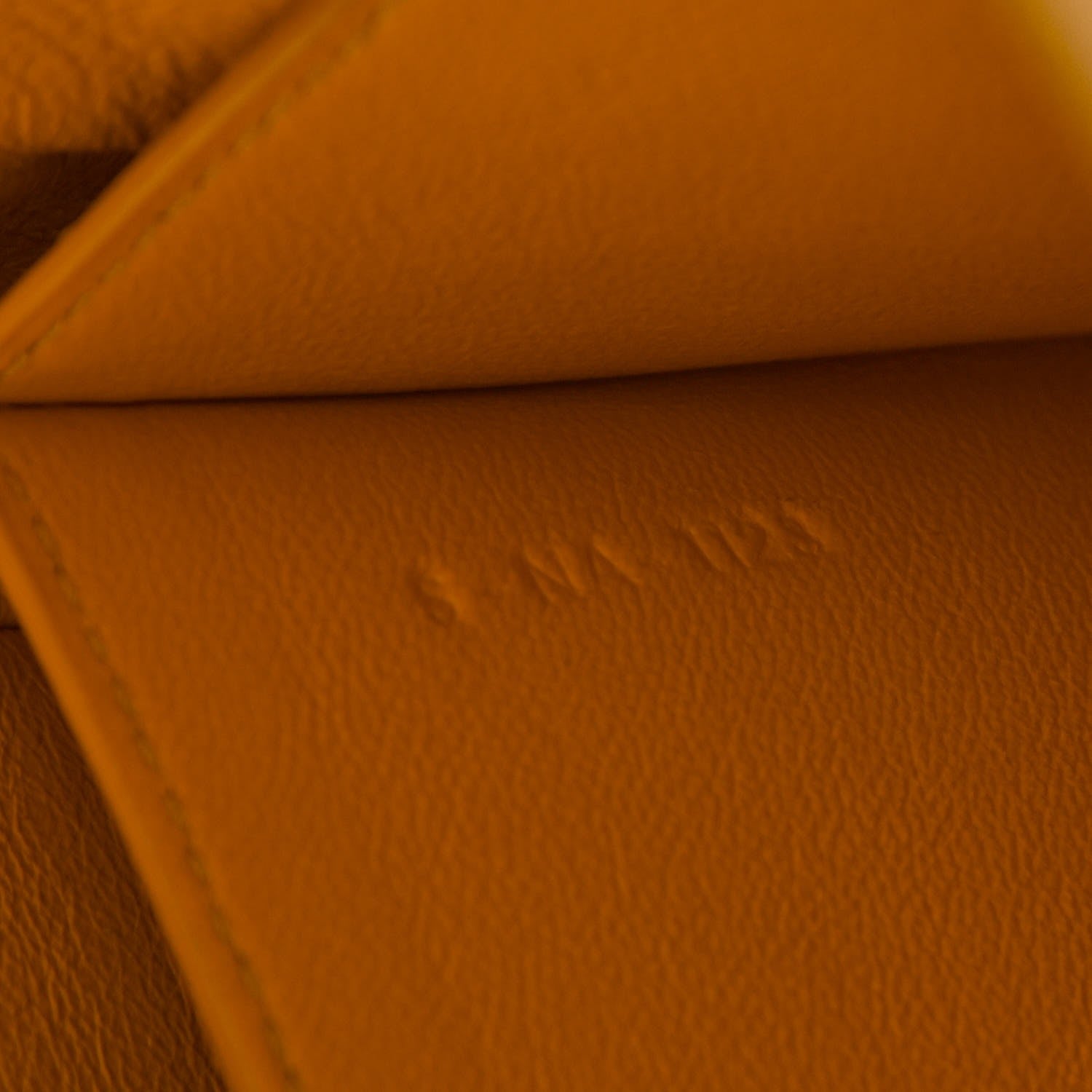 Celine Grained Calfskin Trotteur Messenger Saffron 7 of 18