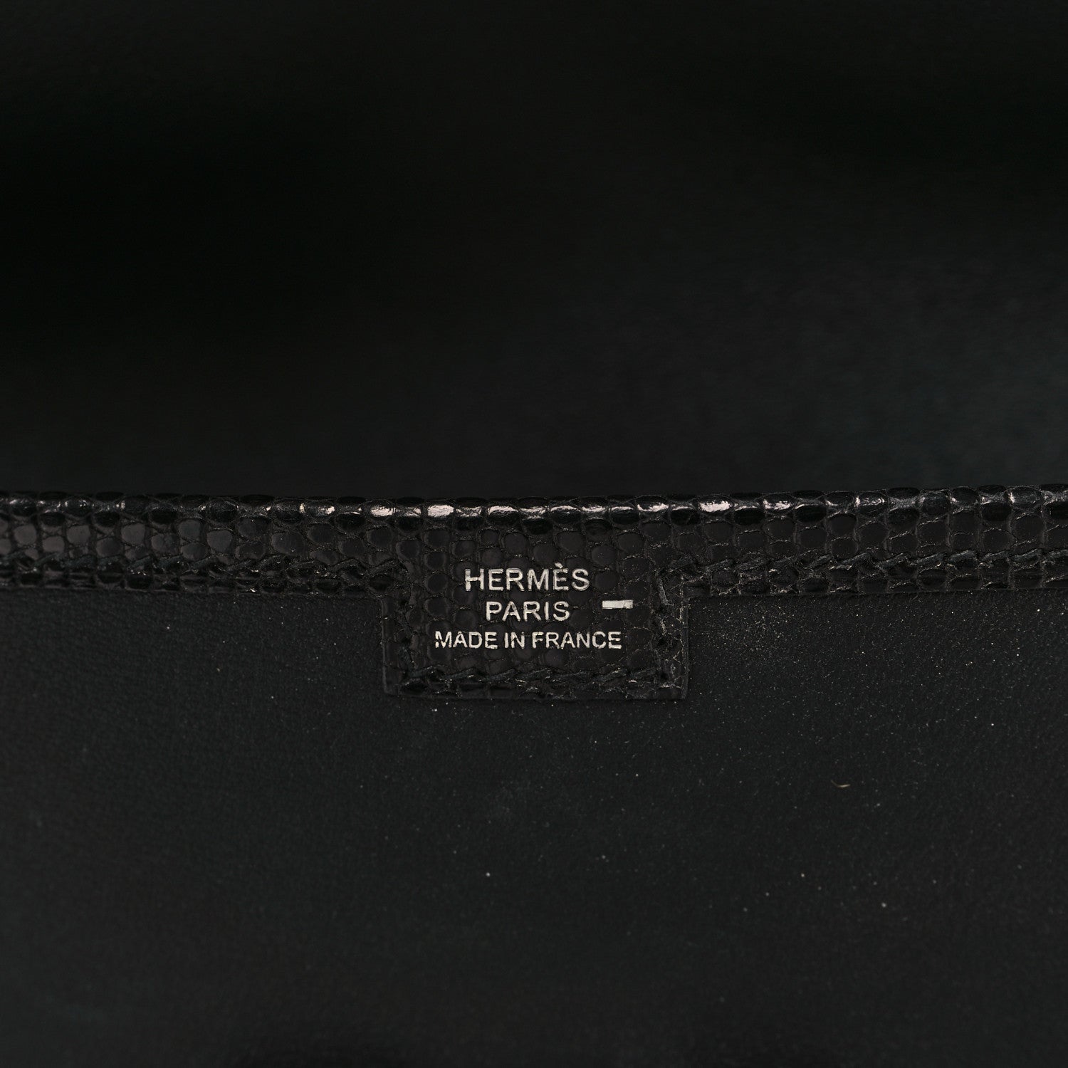 Hermes Swift Lizard Jige Elan Touch 29 Clutch Black 6 of 9