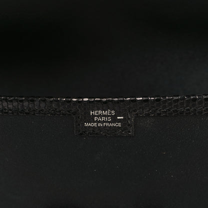 Hermes Swift Lizard Jige Elan Touch 29 Clutch Black 6 of 9