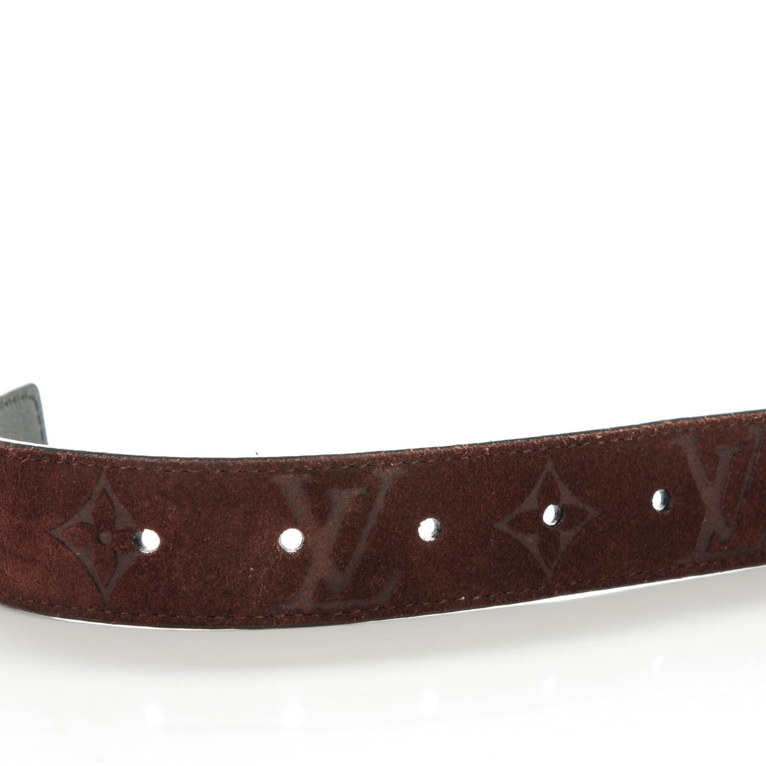 Louis Vuitton Suede Monogram 30mm LV Initiales Belt 90 36 3 of 8