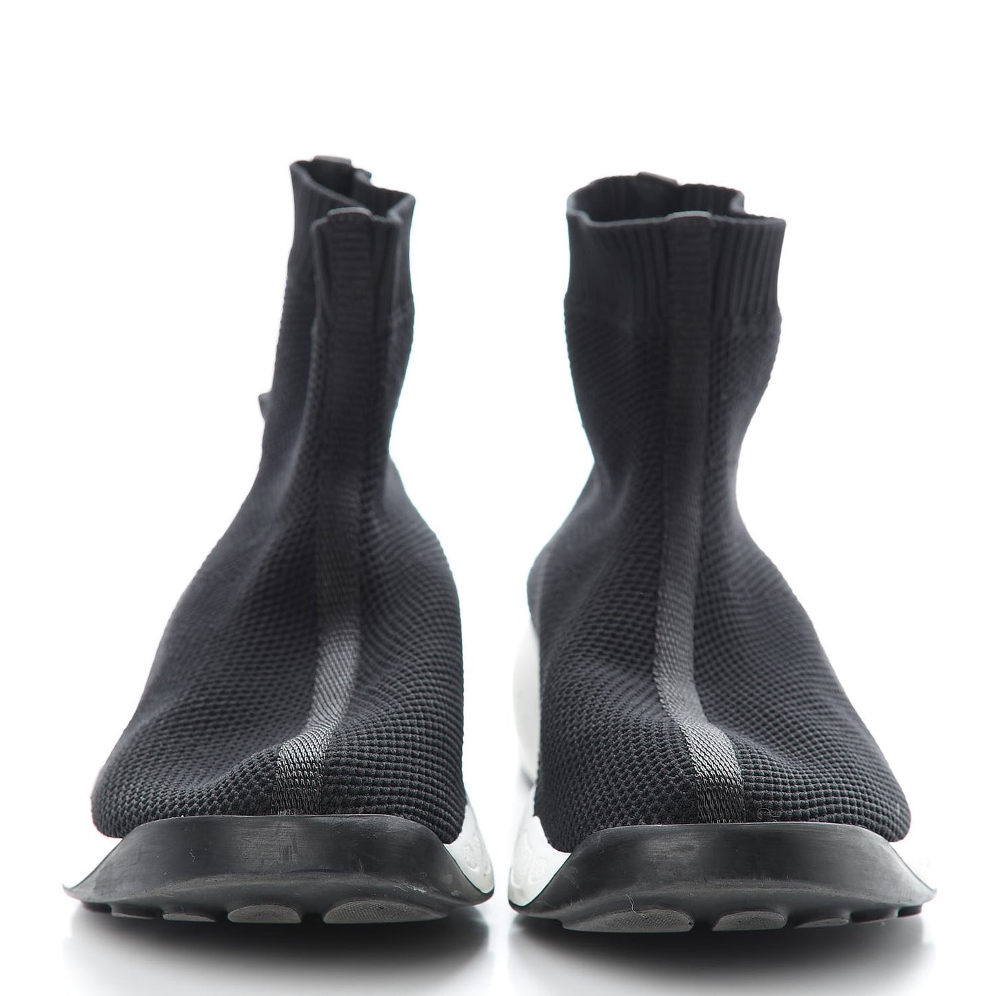 Technical Canvas Fusion High Top Sneakers 39.5 Black
