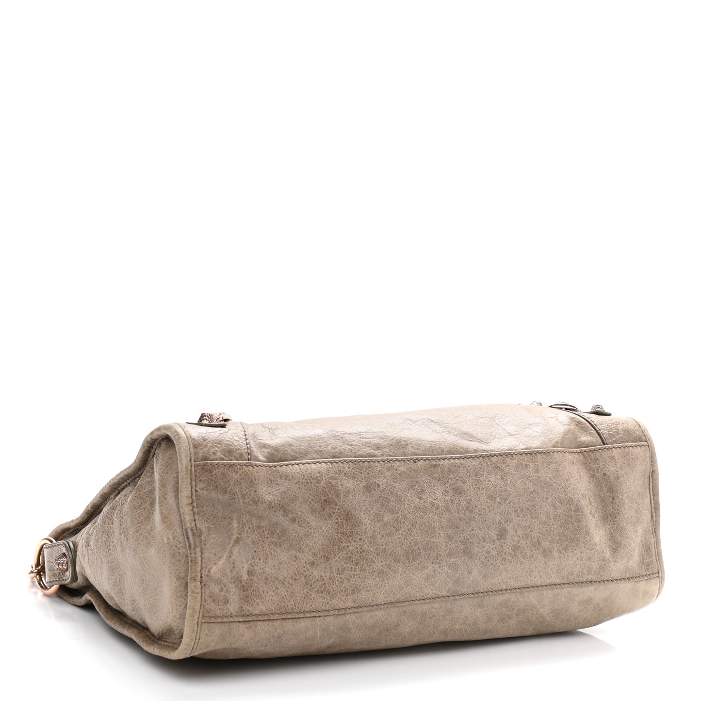 Agneau Giant 12 Rose Gold Hardware City Gris Poivre
