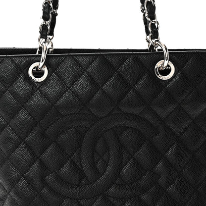 Chanel Caviar Quilted Grand Shopping Tote GST Black 8 of 10