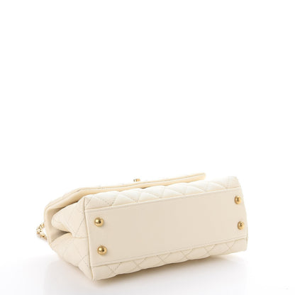 Chanel Caviar Quilted Mini Coco Handle Flap Light Beige 4 of 11