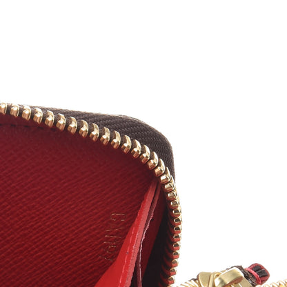 Louis Vuitton Damier Ebene Clemence Wallet Cherry 7 of 8