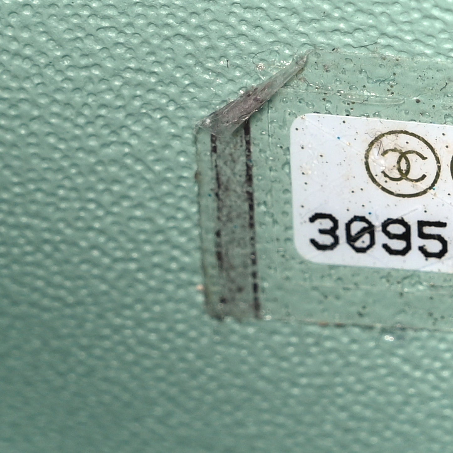 Lambskin Quilted Mini Rectangular Flap Light Green