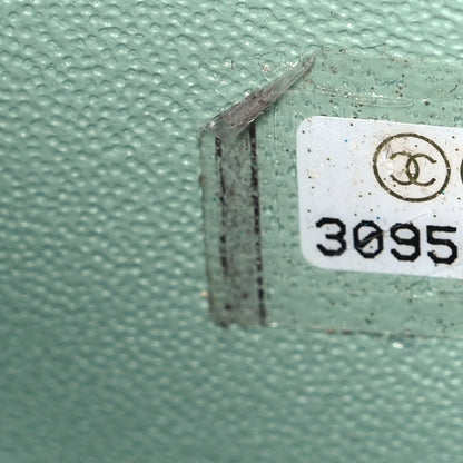 Chanel Lambskin Quilted Mini Rectangular Flap Light Green 7 of 10