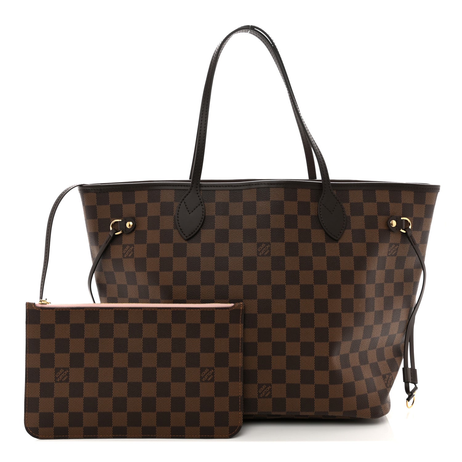 Louis Vuitton LOUIS VUITTON Damier Ebene Neo Neverfull MM Rose Ballerine 3 of 11