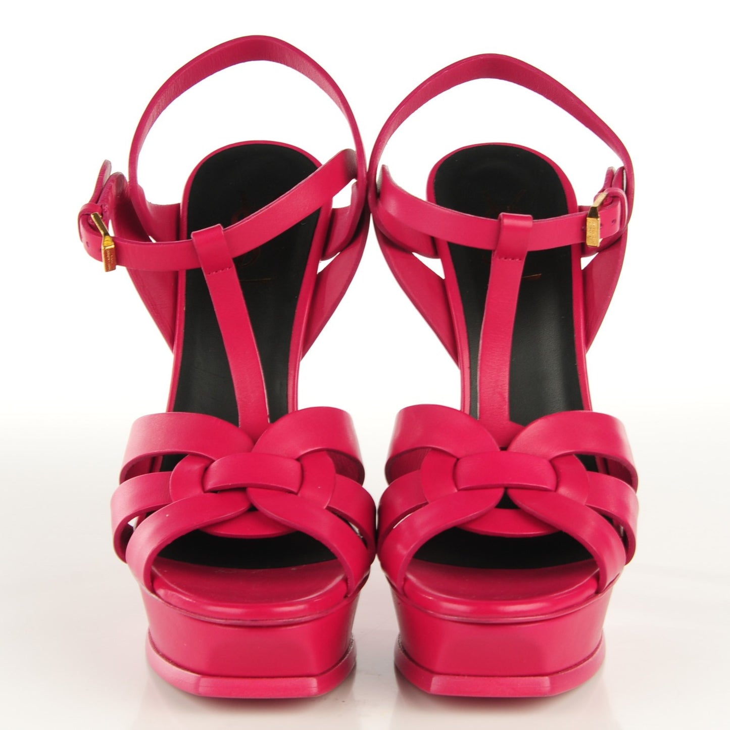 Calfskin Tribute 105 Platform Sandals 40 Fuchsia