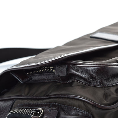 Prada Tessuto Nylon Mix Messenger Bag Ebano 11 of 11