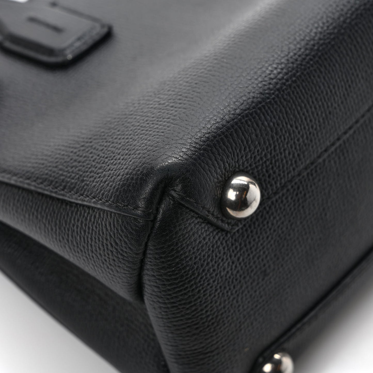 Derby Calfskin House Check Small Banner Tote Black