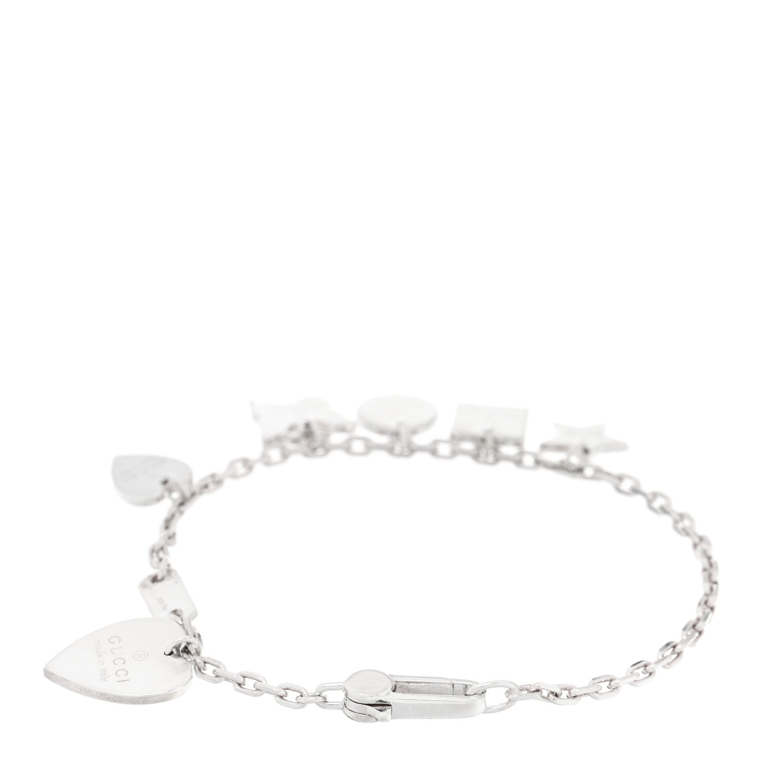 Gucci Sterling Silver Trademark Charm Bracelet 2 of 3