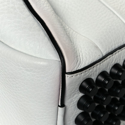 Alexander Wang Pebbled Lambskin Rockie White Black Hardware 10 of 17
