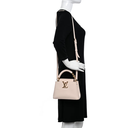 Louis Vuitton Taurillon Embellished Flower Handle Capucines Mini Quartz 2 of 9