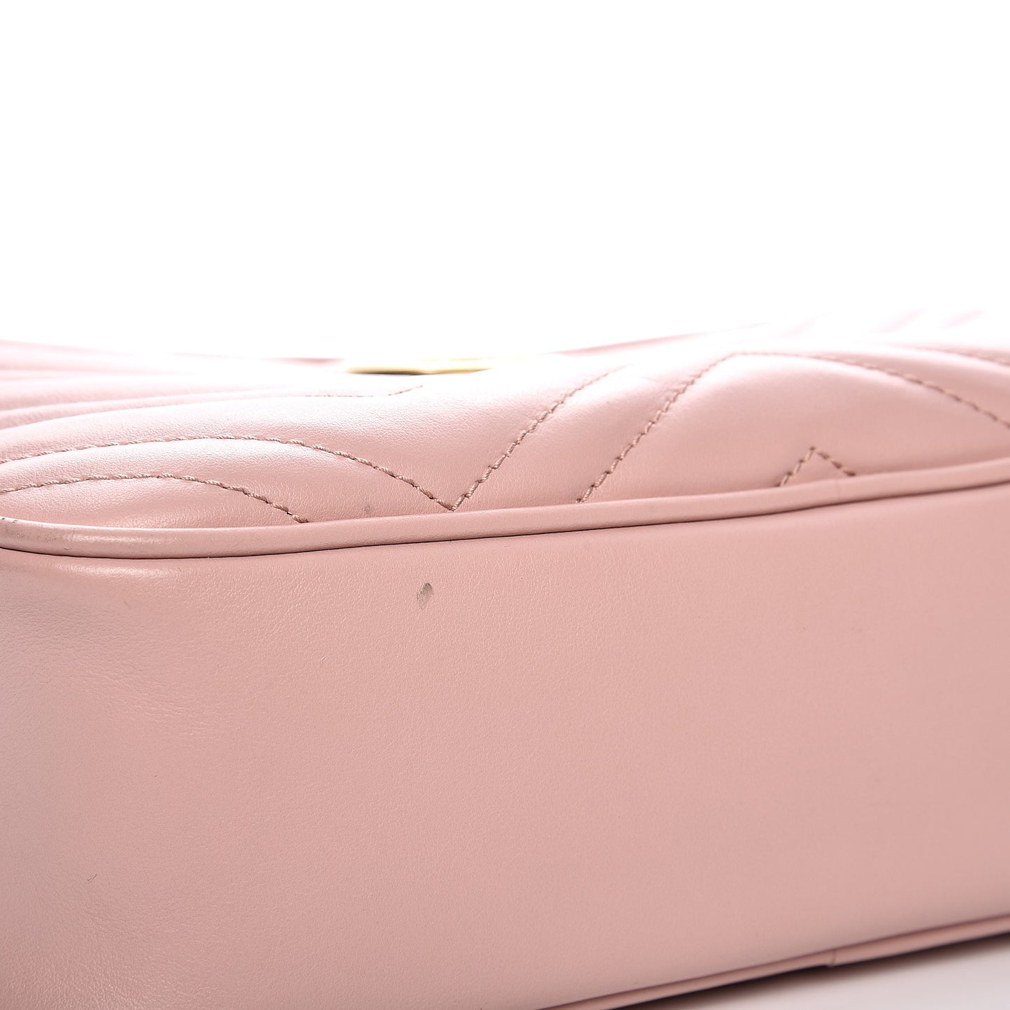 Calfskin Matelasse Small GG Marmont Chain Shoulder Bag Perfect Pink