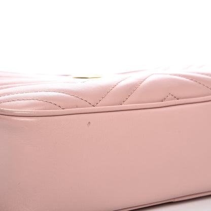 Gucci Calfskin Matelasse Small GG Marmont Chain Shoulder Bag Perfect Pink 10 of 10