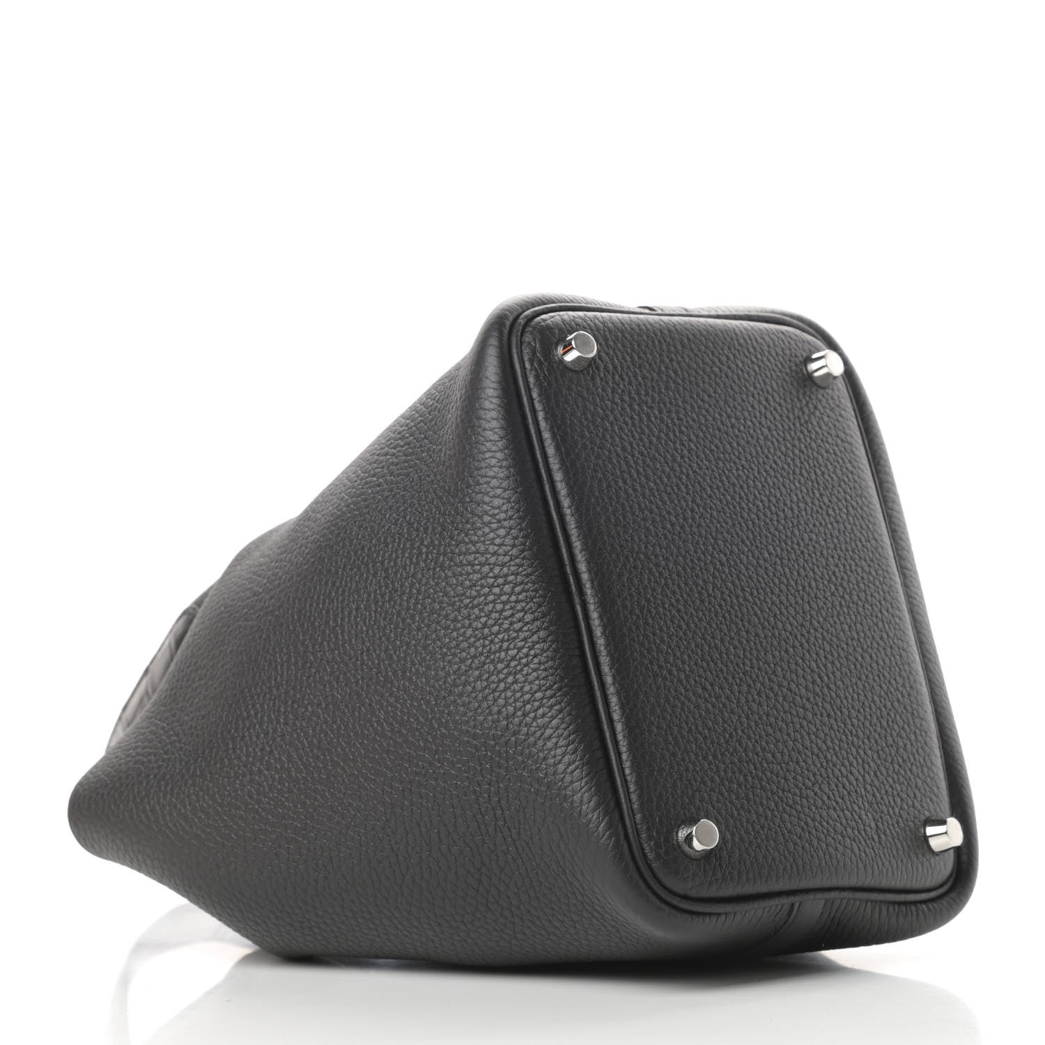 Hermes Taurillon Clemence Matte Alligator Picotin Lock Touch 18 PM Black 4 of 11