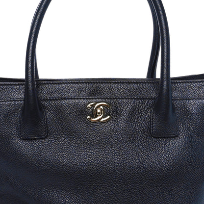 Chanel Calfskin Cerf Executive Shopper Tote Black 8 of 10