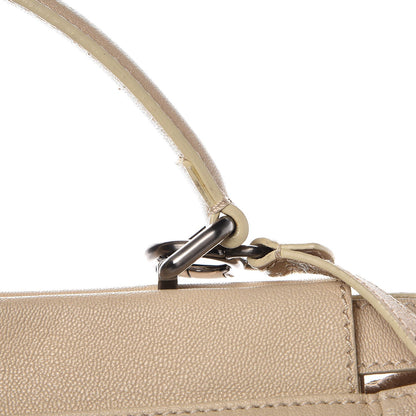 Fendi Goatskin Large Peekaboo Iconic Satchel Grigio Black 16 of 17