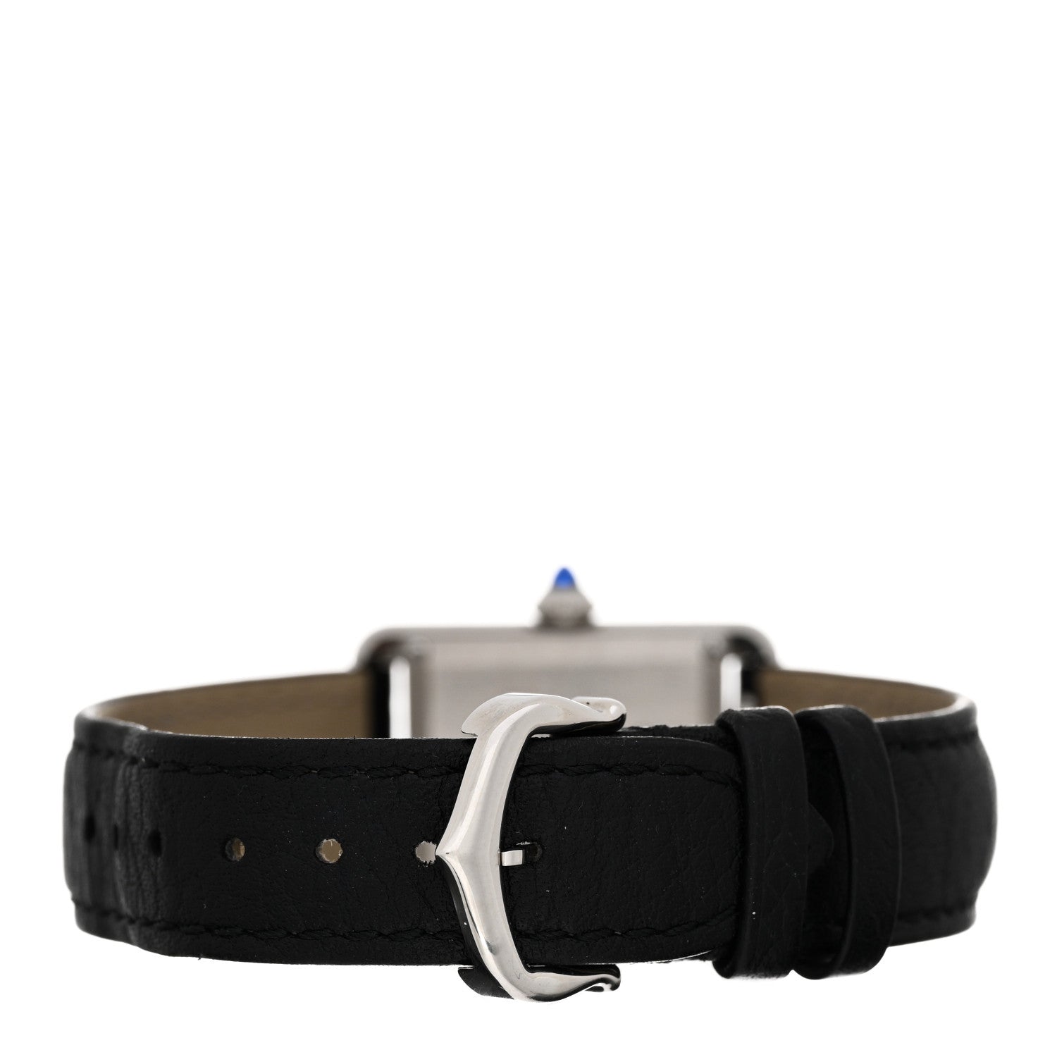 Cartier Stainless Steel Calfskin 22mm Must de Cartier Tank Quartz Watch 3 of 5