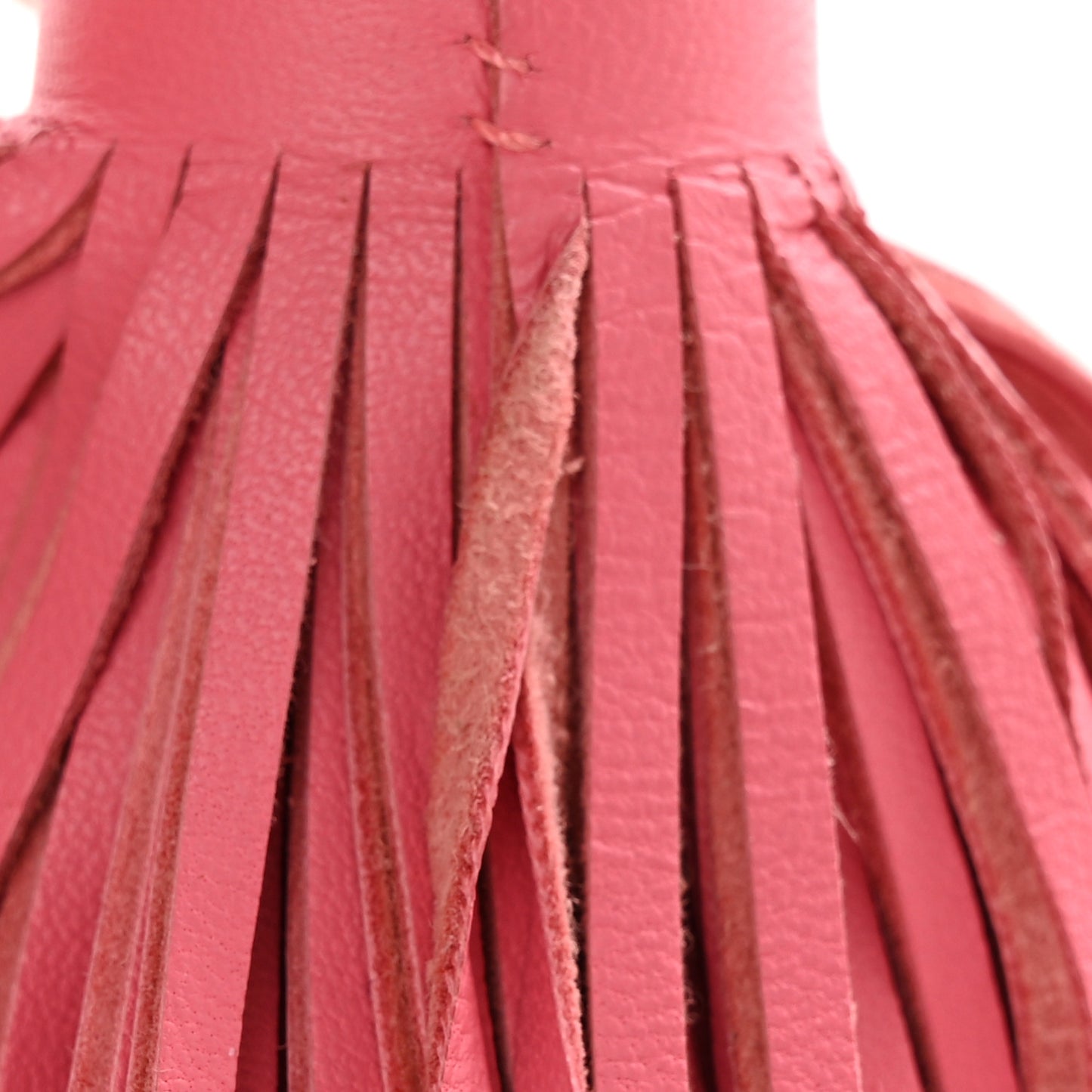 Lambskin Carmen Tassel Key Holder Rose Azalee