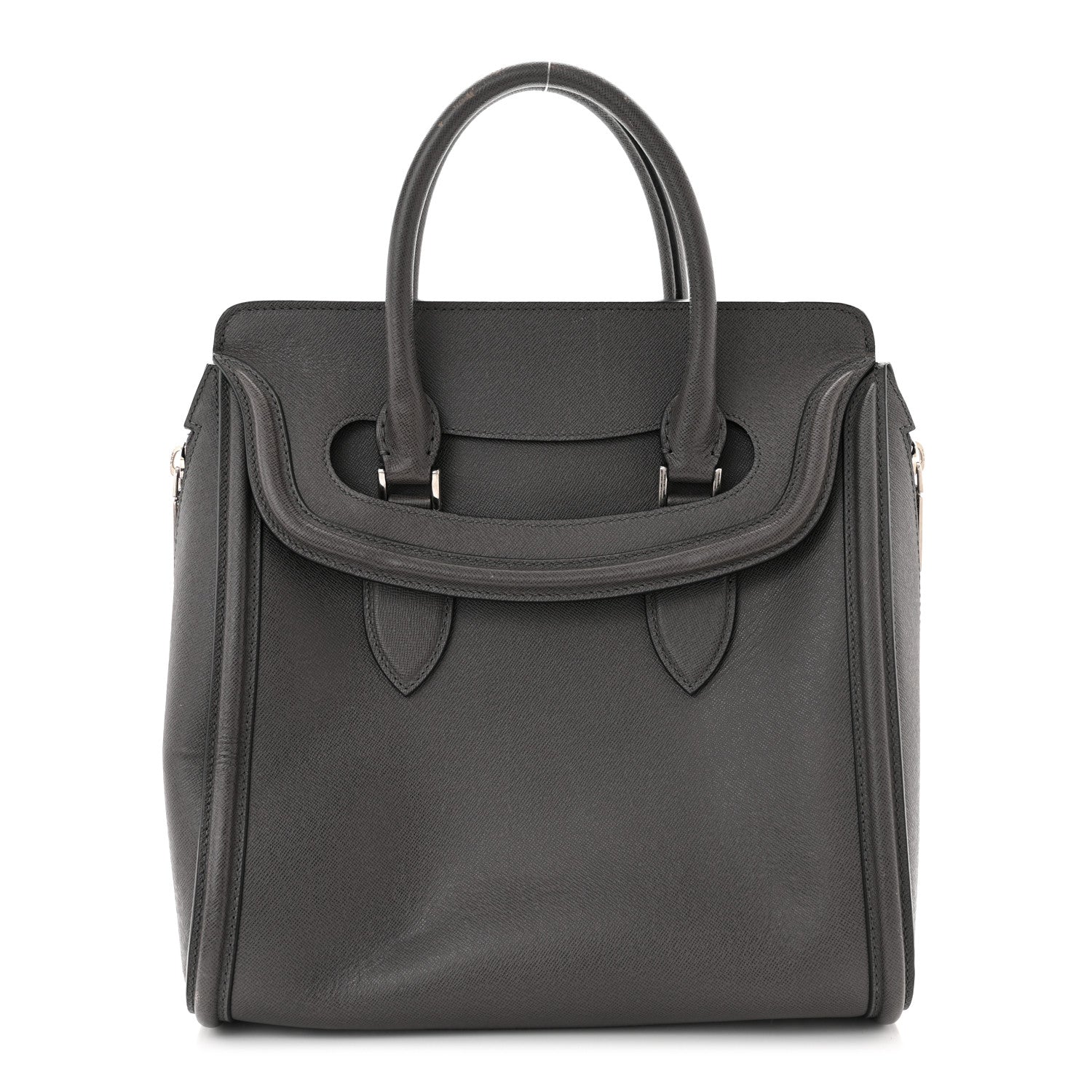 Alexander McQueen Grain Calfskin Heroine Grey 1 of 13
