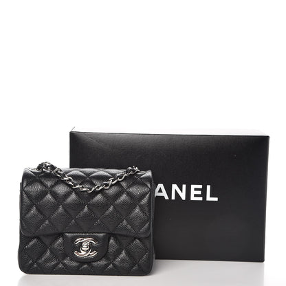 Chanel Caviar Quilted Mini Square Flap Black 9 of 9