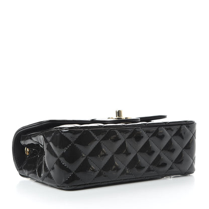 Chanel Patent Calfskin Quilted Mini Rectangular Flap Black 4 of 10