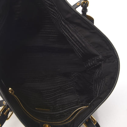 Prada Tessuto Nylon Saffiano Shopping Tote Black 7 of 9