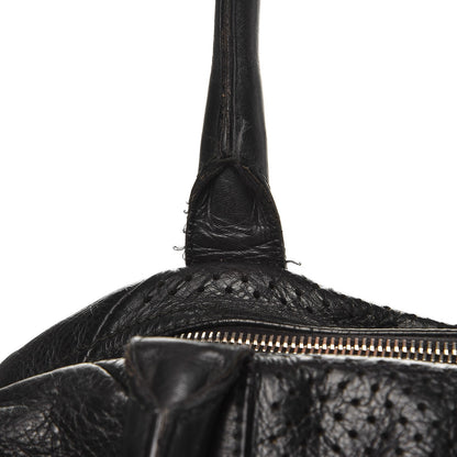 Saint Laurent Perforated Calfskin Medium Easy Y Sac Black 9 of 13