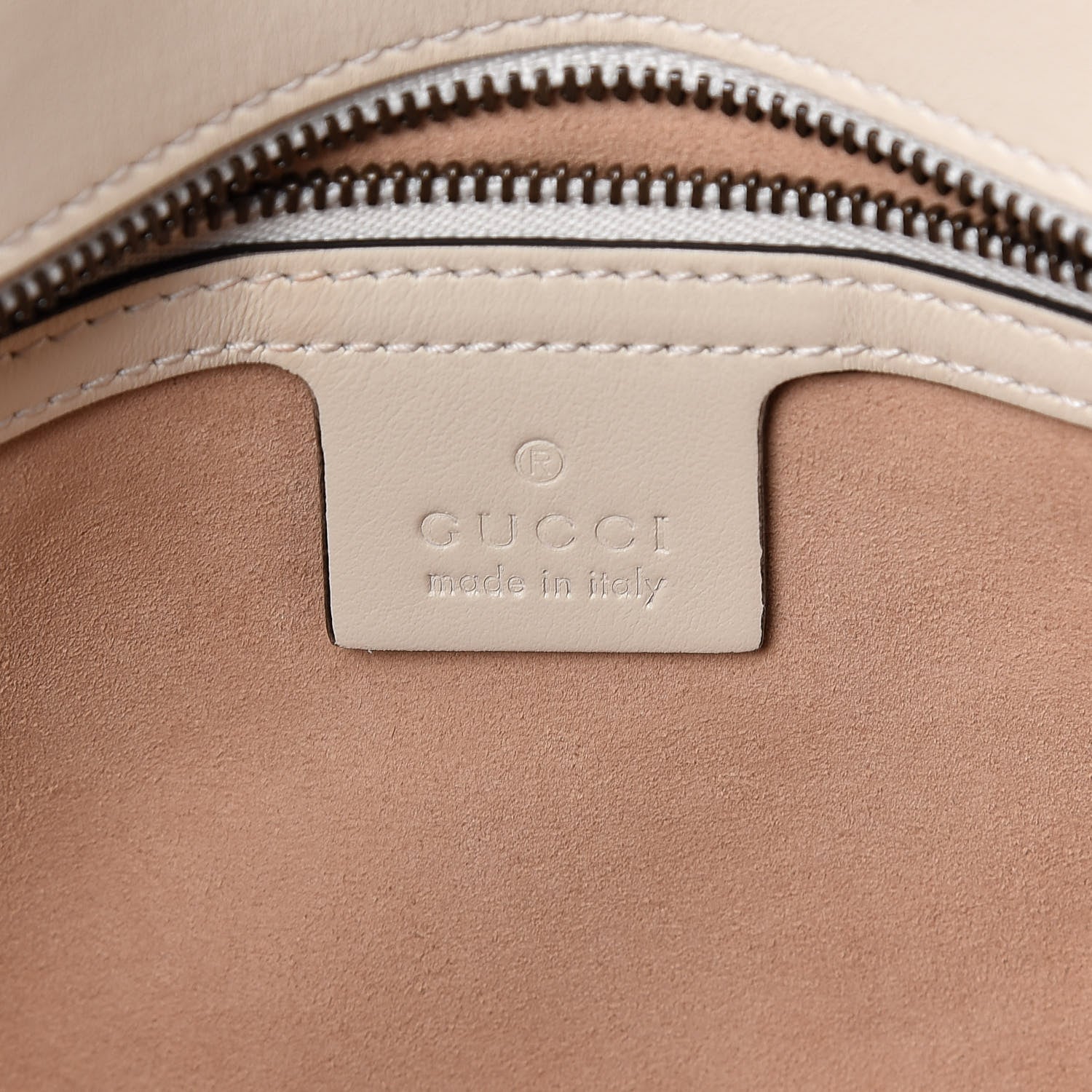 Gucci Calfskin Matelasse Small GG Marmont Shoulder Bag White 6 of 10