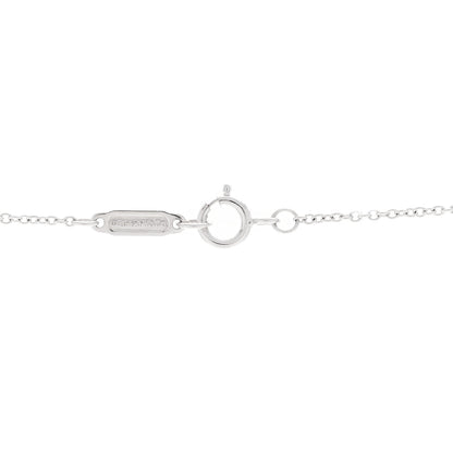 Tiffany 18K White Gold Diamond Bow Pave Pendant Necklace 5 of 6