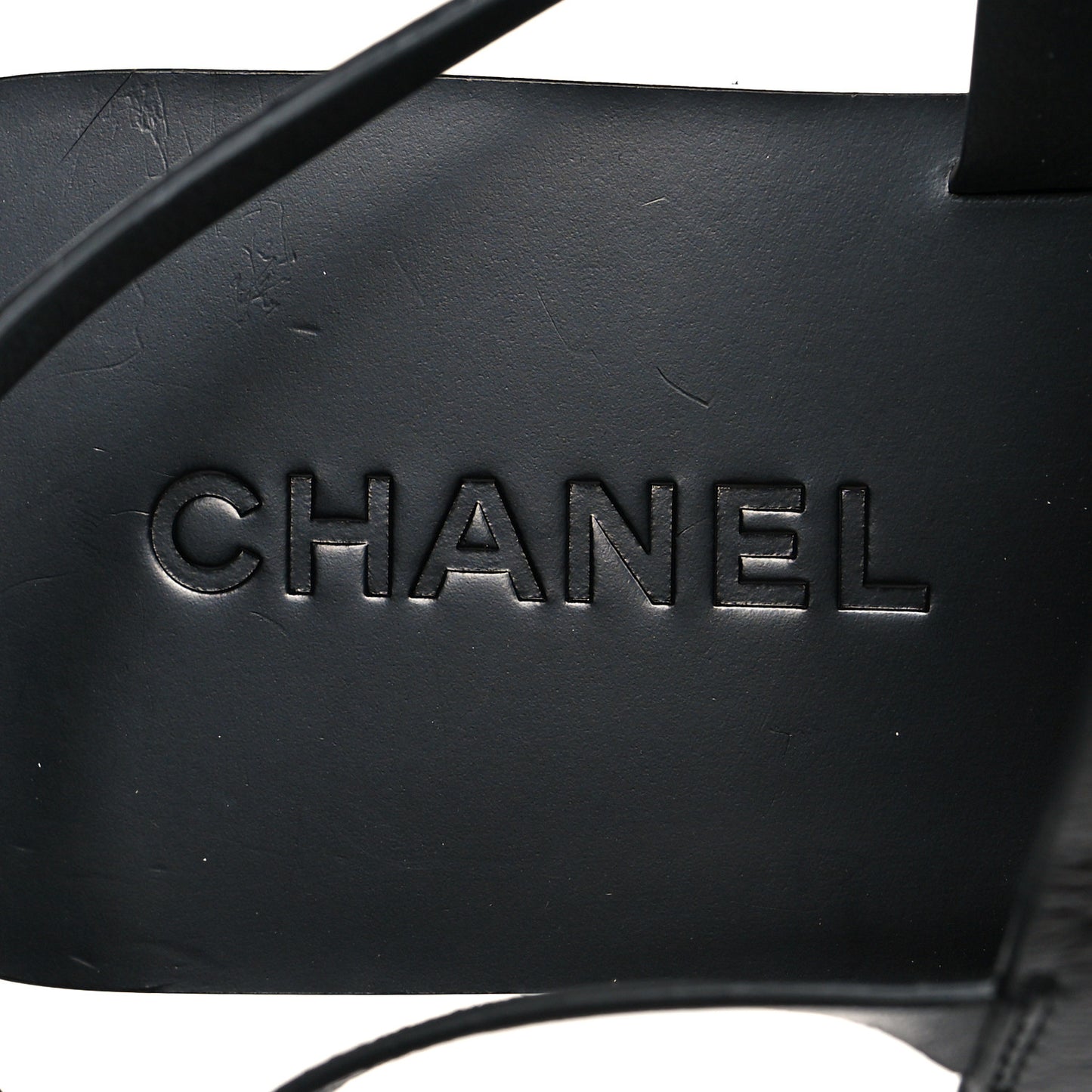 Goatskin CC Sandals 38 Black