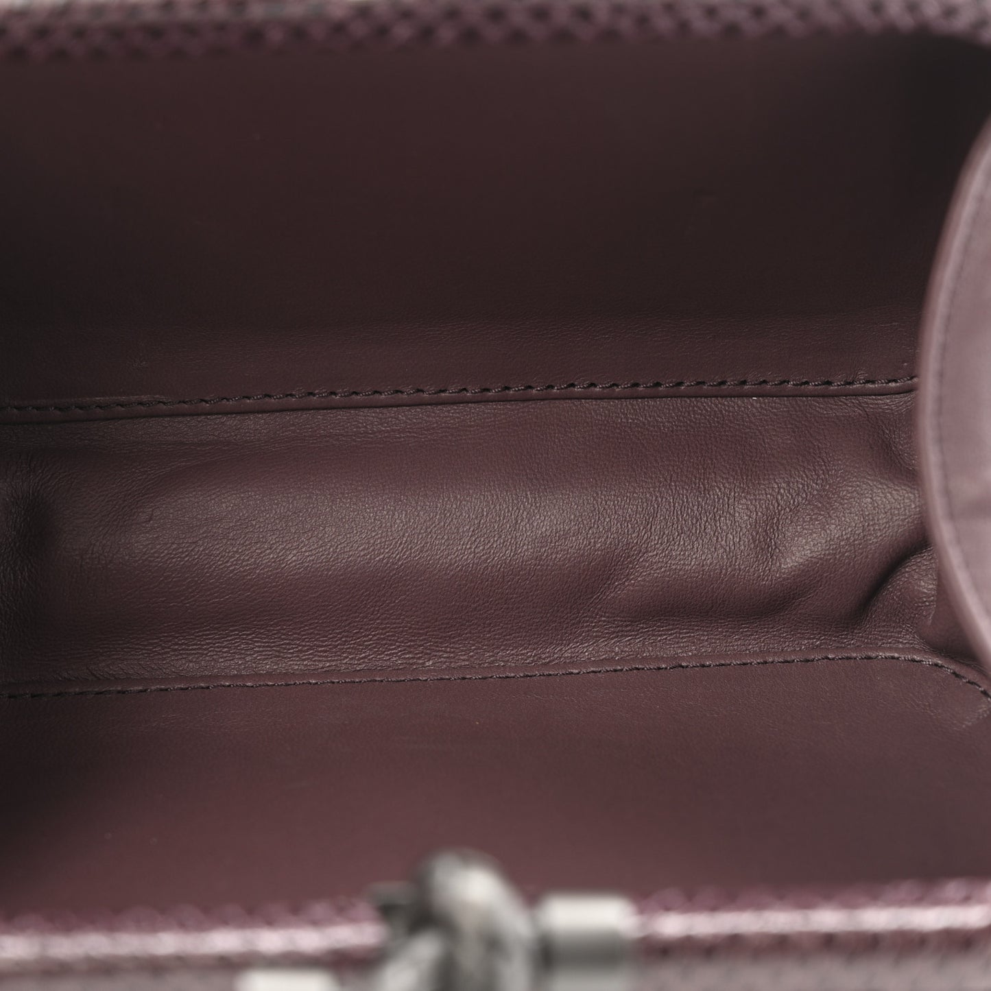 Lizard Intrecciato Knot Clutch Purple