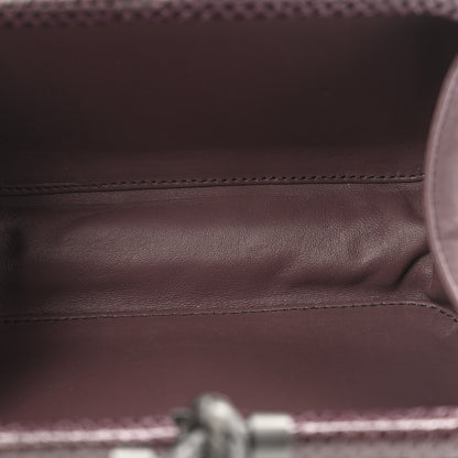 Bottega Veneta Lizard Intrecciato Knot Clutch Purple 5 of 6