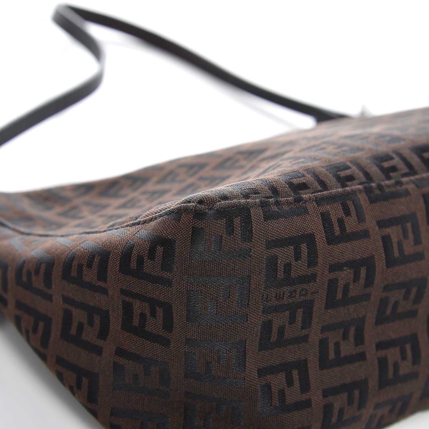 Fendi Zucchino Pochette Tobacco Moro 9 of 13