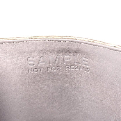 Chanel Metallic Python Medium Double Flap Light Beige 10 of 11