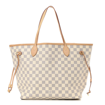 Louis Vuitton Damier Azur Neo Neverfull MM Rose Ballerine 3 of 12