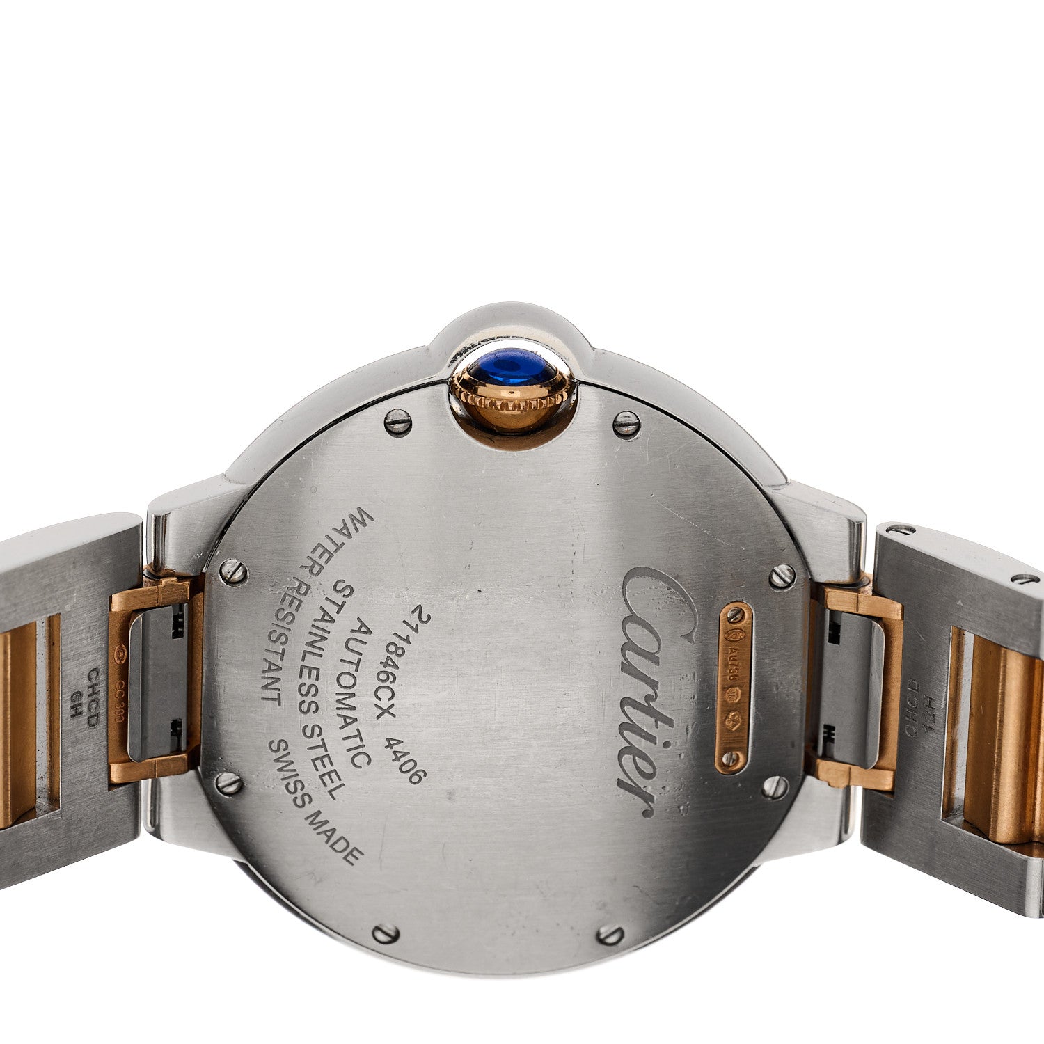 Cartier Stainless Steel 18K Pink Gold 36mm Ballon Bleu De Cartier Automatic Watch 4 of 5