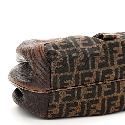 Fendi Zucca Nappa Nuvolata Vitello Tortuga Spy Tobacco Moro 8 of 13