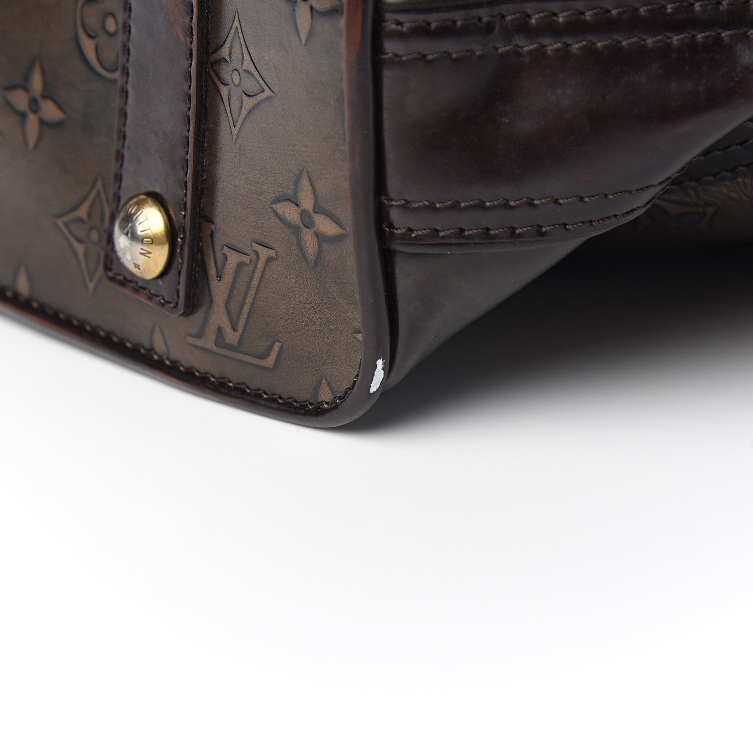 Louis Vuitton Monogram Embossed Sergent PM Bronze 9 of 10