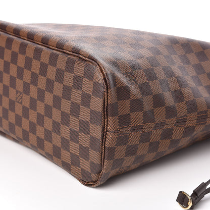 Louis Vuitton Damier Ebene Neo Neverfull MM Rose Ballerine 10 of 11