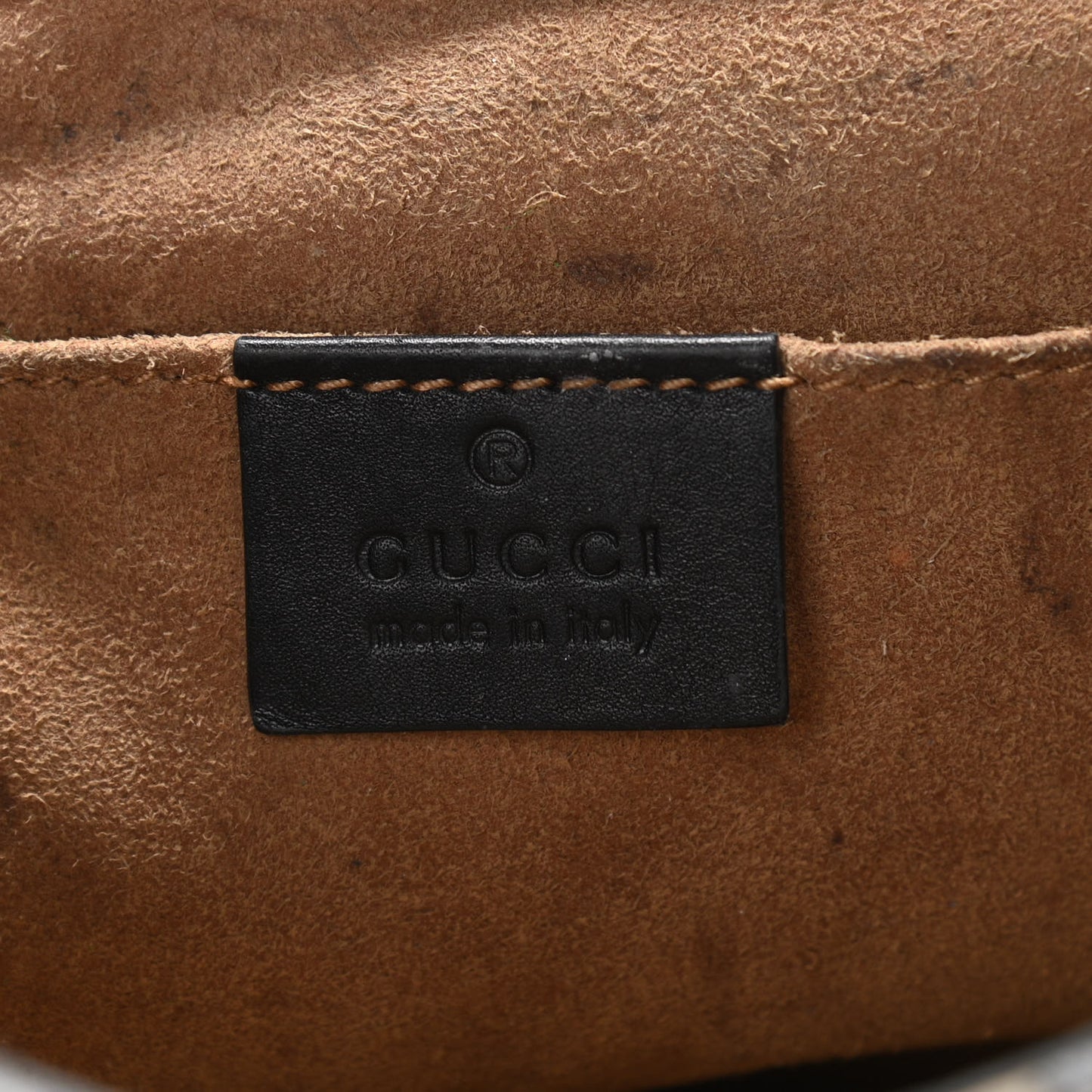 GG Supreme Monogram Web Medium Padlock Messenger Shoulder Bag Black