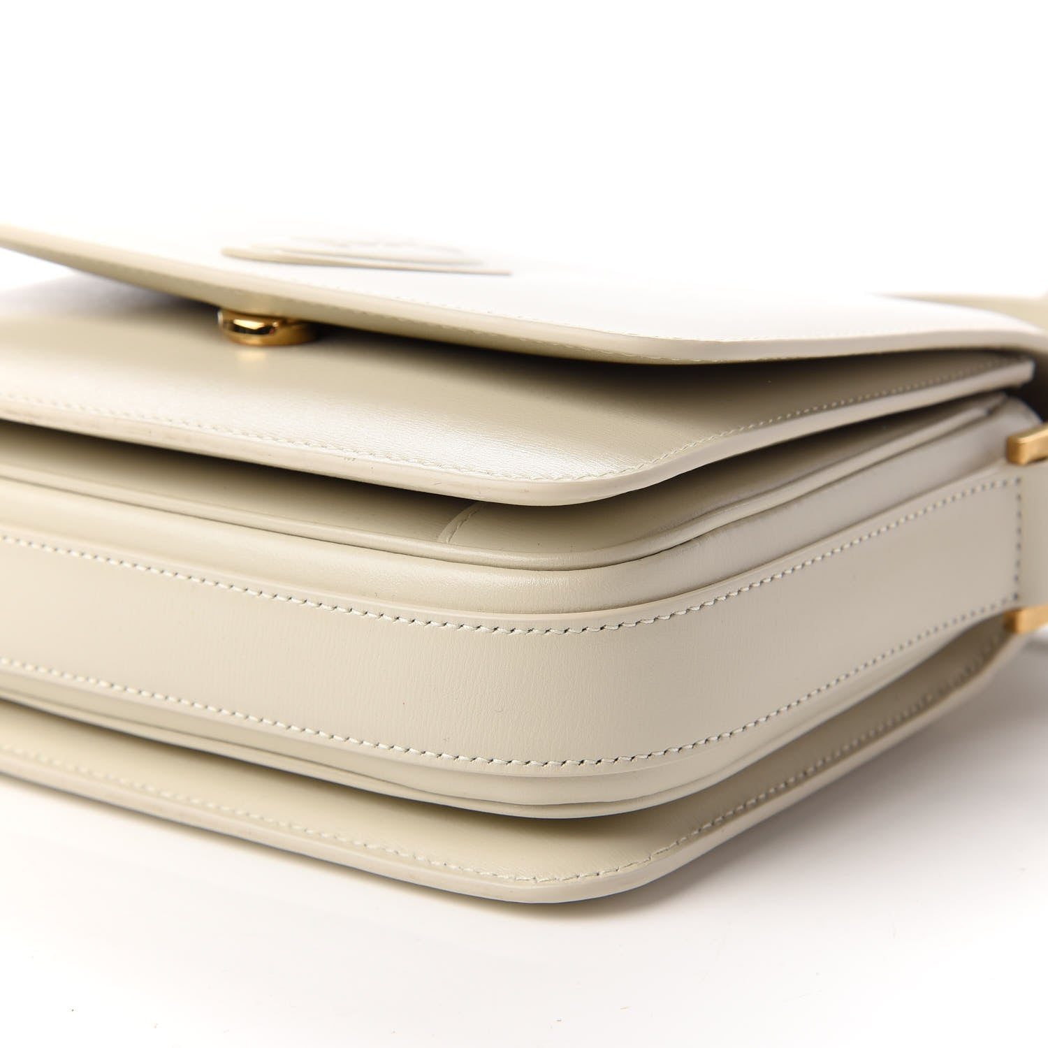 Saint Laurent Calfskin Le 61 Shoulder Bag White 7 of 10