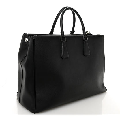 Prada Saffiano Travel Extra Large Galleria Double Zip Black 3 of 11